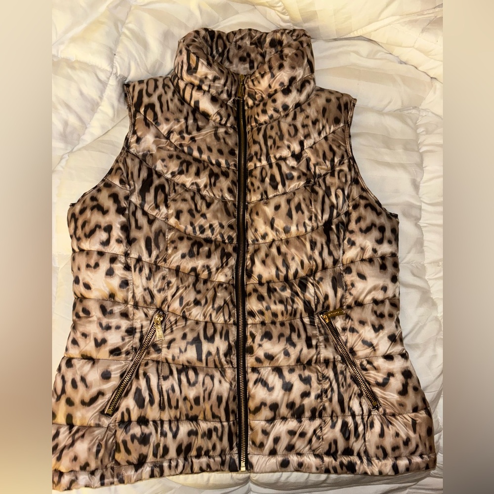 Calvin Klein Animal Print Puffer Vest